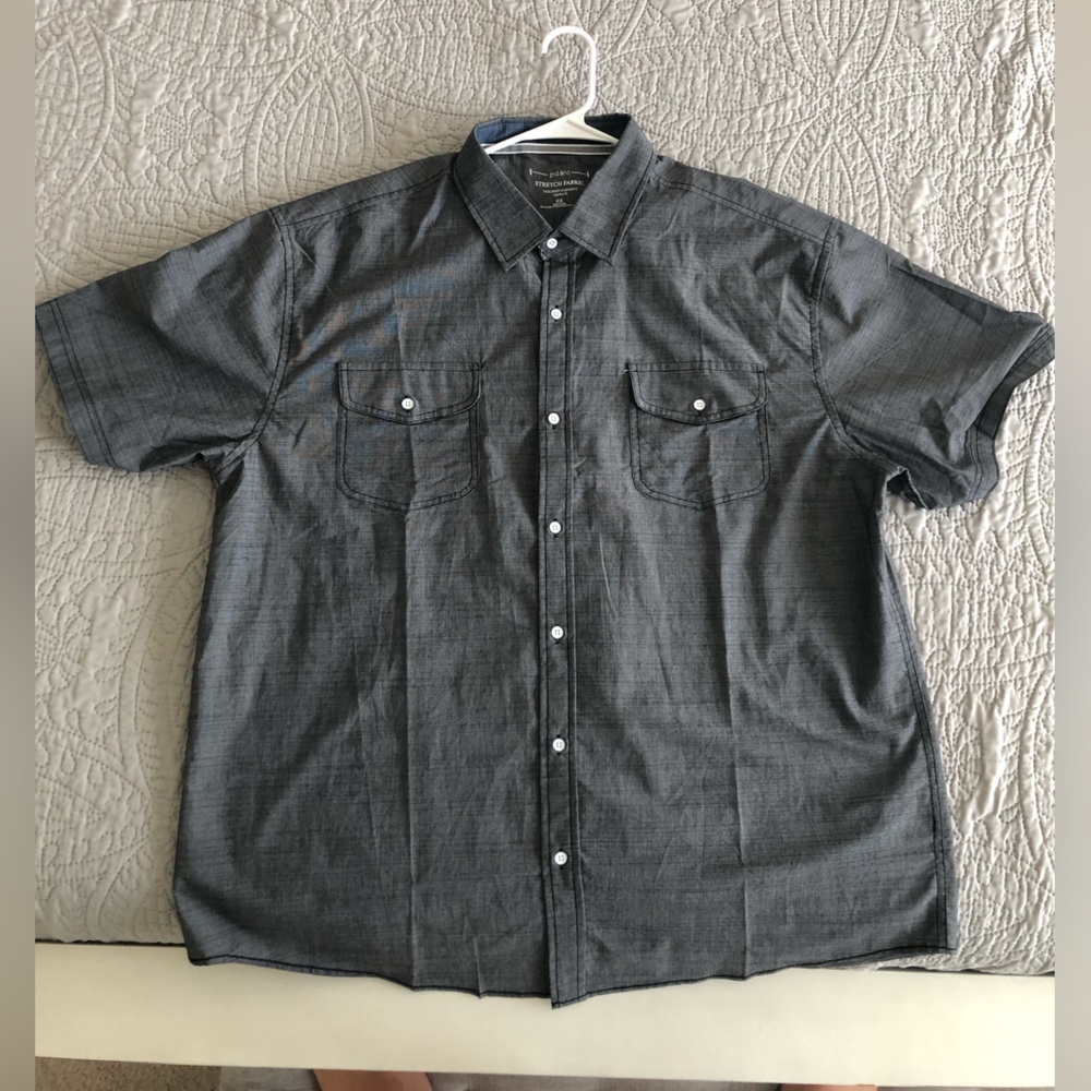 Brand new PD&C Stretch Fabric  short sleeve shirt regular fit Men’s XXL